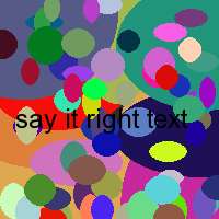 say it right text