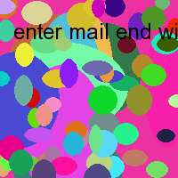 enter mail end with on a line by itself